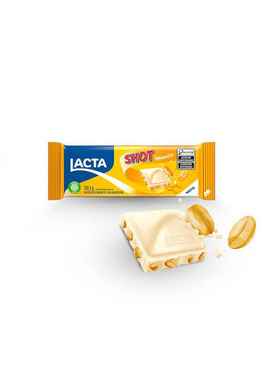 LACTA TABLETE SHOT CHO BRANCO 80G